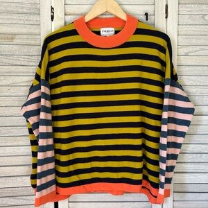 FRNCH Striped Multicolor Sweater